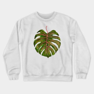 Big monstera leaf Crewneck Sweatshirt